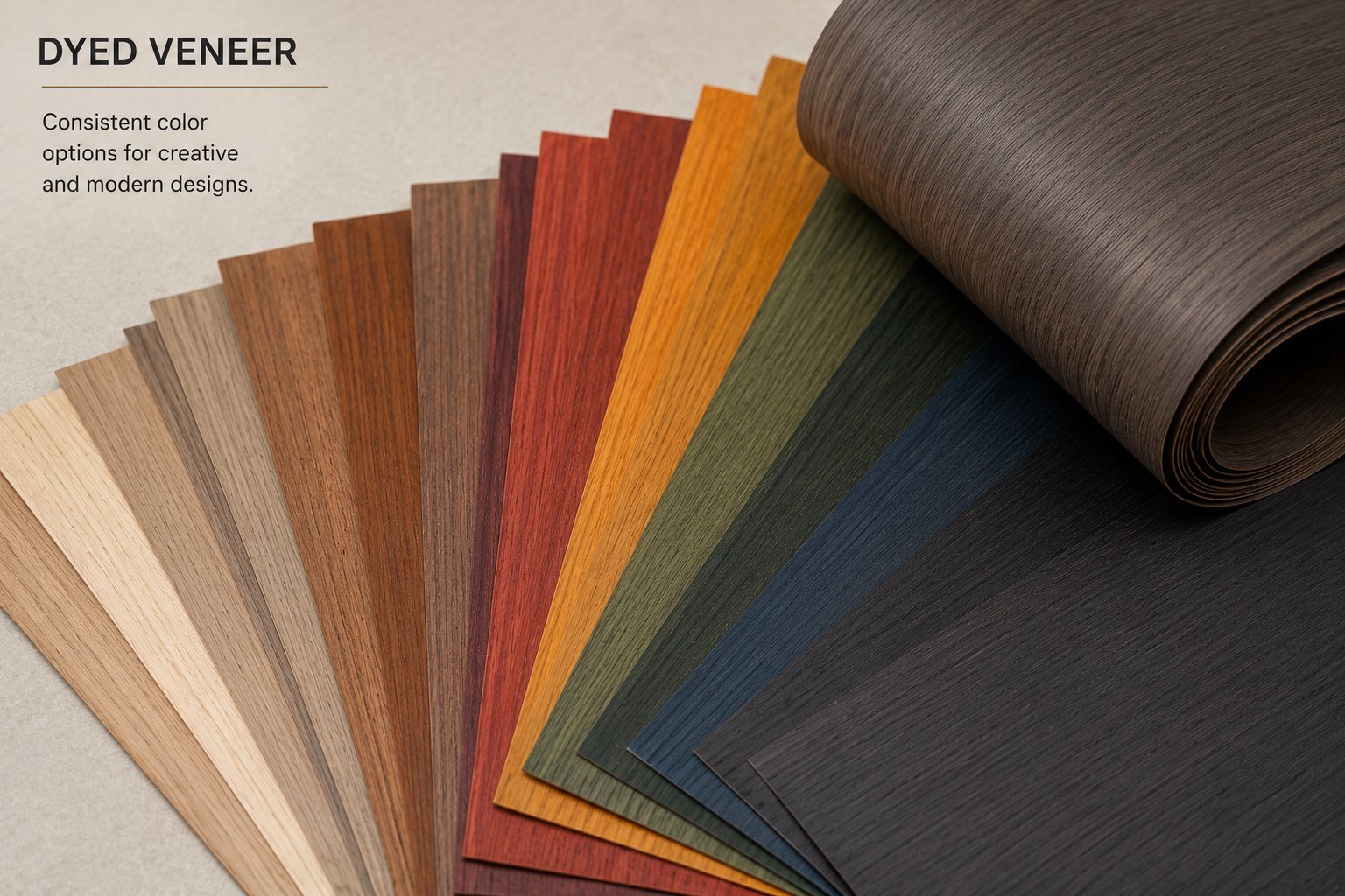 Dyed veneer