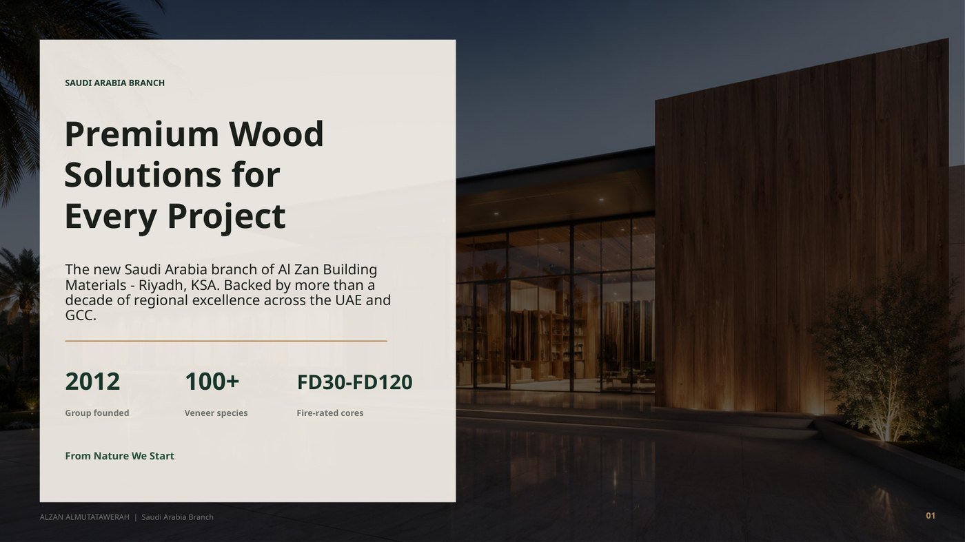 Premium Wood Solutions cover page