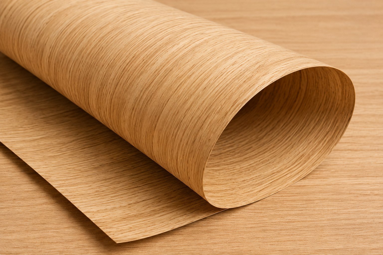 Veneer roll close-up